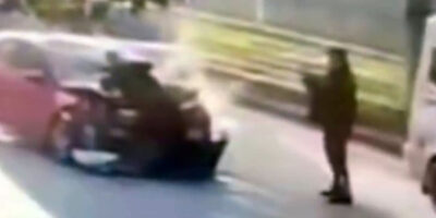 Aydın’da arabayla çarptığı polisin fotoğrafını çekip kayıplara karıştı