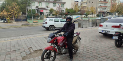 Diyarbakır’da kask takmadı, cezayı yedi
