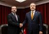 Hakan Fidan, Suriyeli mevkidaşı ile bir araya geldi