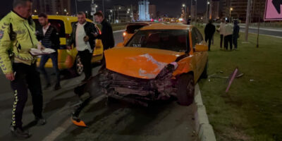 Kayseri’de alkollü sürücü kaza yaptı: Gazeteci çekerse alkolmetreyi üflemem