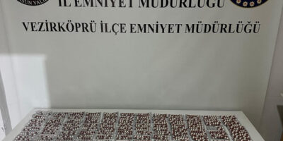 Samsun’da bir araçta bin 308 adet uyuşturucu hap ele geçirildi