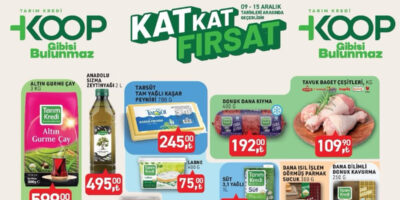 TK KOOP Market 9-15 Aralık 2025: Kıyma 192.00 TL, tavuk 109.90 TL, sucuk 175.00 TL…