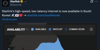 Uydu interneti Starlink bir ülkede daha kullanıma sunuldu